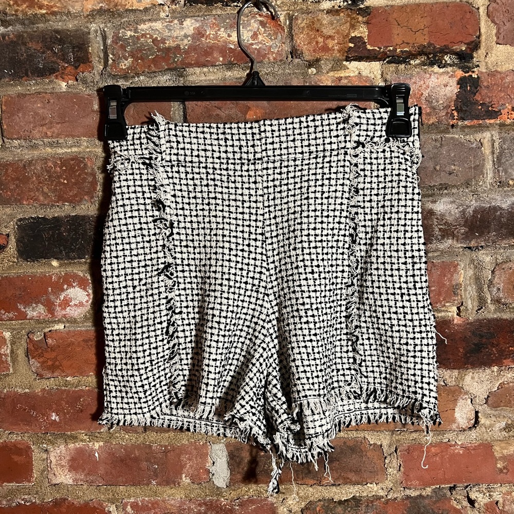 Size XS Zara Tweed shorts
